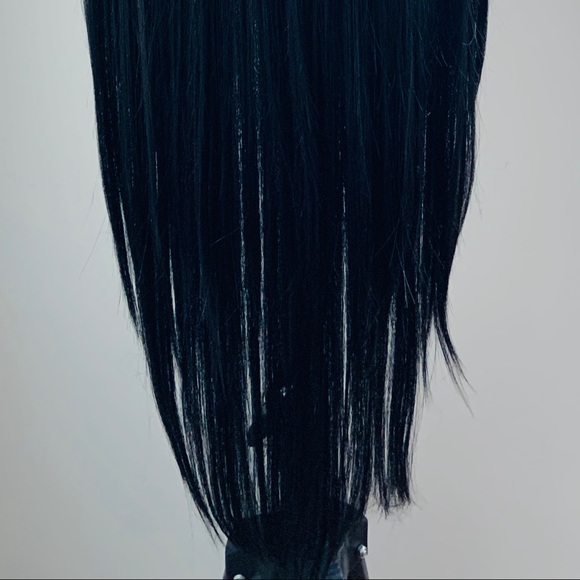 Long Black 36” Premium Fiber Lace Front Wig for Daily Wear or Events - Picture 9 of 9